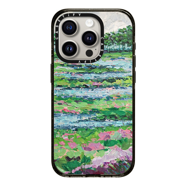 Ann Marie Coolick x CASETiFY iPhone 15 Pro ケース ブラック インパクトケース MagSafe対応 Marsh Romance