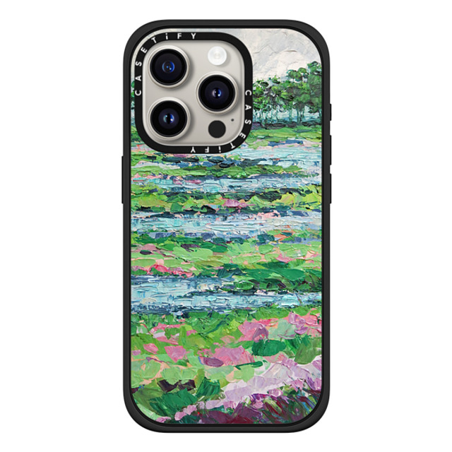 Ann Marie Coolick x CASETiFY iPhone 15 Pro ケース マットブラック インパクトケース MagSafe対応 Marsh Romance