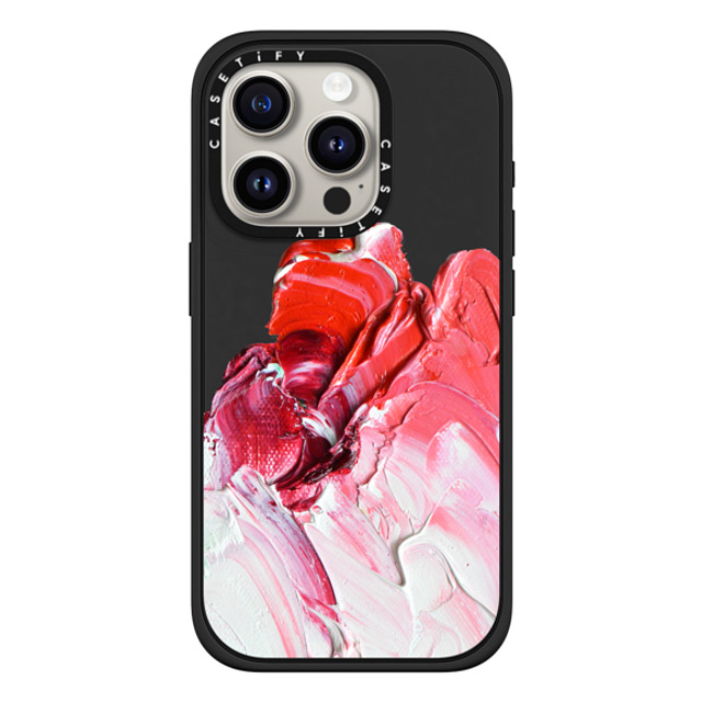 Ann Marie Coolick x CASETiFY iPhone 15 Pro Case Geometric,Fine Art Matte Black Impact Case MagSafe Compatible Pink Paint Smear Back to School Ann Marie Coolick x CASETiFY iPhone 15 Pro Case Geometric,Fine Art Matte Black Impact Case MagSafe Compatible Pink Paint Smear Back to School