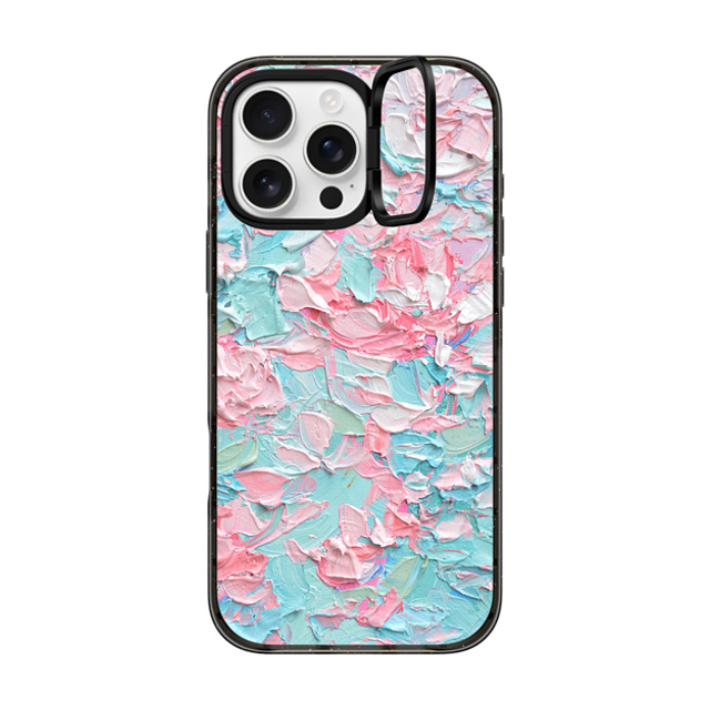 Ann Marie Coolick x CASETiFY iPhone 16 Pro Max ケース Pastel,Geometric ブラック インパクトリングスタンドケース MagSafe対応 Abstract Springtime Father's Day Ann Marie Coolick x CASETiFY iPhone 16 Pro Max ケース Pastel,Geometric ブラック インパクトリングスタンドケース MagSafe対応 Abstract Springtime Father's Day