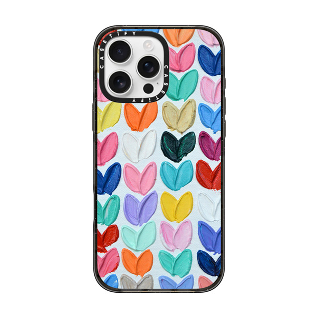 Ann Marie Coolick x CASETiFY iPhone 16 Pro Max Case Love,Fine Art Black Impact Case MagSafe Compatible Polka Daub Rainbow Hearts Mother's Day Ann Marie Coolick x CASETiFY iPhone 16 Pro Max Case Love,Fine Art Black Impact Case MagSafe Compatible Polka Daub Rainbow Hearts Mother's Day