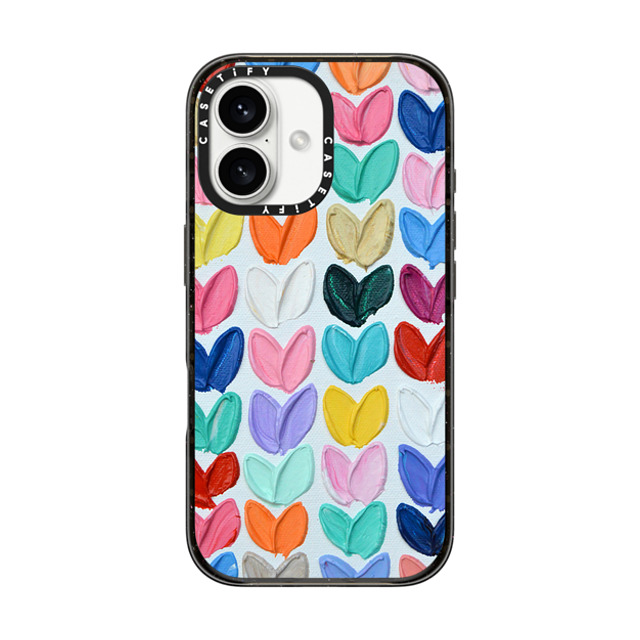 Ann Marie Coolick x CASETiFY iPhone 16 Case Love,Fine Art Black インパクトケース Polka Daub Rainbow Hearts Mother's Day Ann Marie Coolick x CASETiFY iPhone 16 Case Love,Fine Art Black インパクトケース Polka Daub Rainbow Hearts Mother's Day