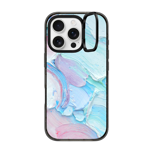 Ann Marie Coolick x CASETiFY iPhone 16 Pro ケース ブラック インパクトリングスタンドケース MagSafe対応 Pastel Dreams