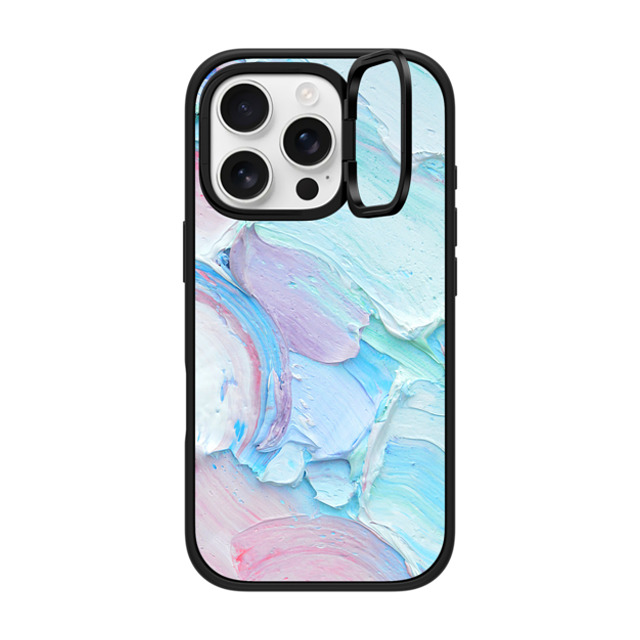 Ann Marie Coolick x CASETiFY iPhone 16 Pro ケース マットブラック インパクトリングスタンドケース MagSafe対応 Pastel Dreams