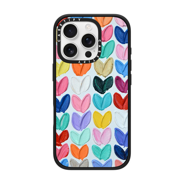 Ann Marie Coolick x CASETiFY iPhone 16 Pro Case Love,Fine Art マットブラック Impact Case MagSafe Compatible Polka Daub Rainbow Hearts Mother's Day Ann Marie Coolick x CASETiFY iPhone 16 Pro Case Love,Fine Art マットブラック Impact Case MagSafe Compatible Polka Daub Rainbow Hearts Mother's Day