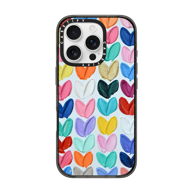 Ann Marie Coolick x CASETiFY iPhone 16 Pro Case Love,Fine Art Black インパクトケース Polka Daub Rainbow Hearts Mother's Day Ann Marie Coolick x CASETiFY iPhone 16 Pro Case Love,Fine Art Black インパクトケース Polka Daub Rainbow Hearts Mother's Day