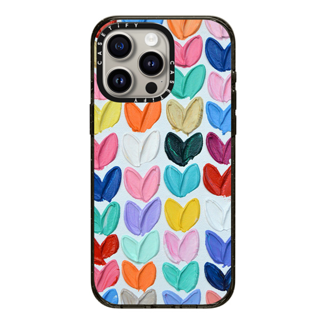 Ann Marie Coolick x CASETiFY iPhone 15 Pro Max Case Love,Fine Art Black Impact Case MagSafe Compatible Polka Daub Rainbow Hearts Mother's Day Ann Marie Coolick x CASETiFY iPhone 15 Pro Max Case Love,Fine Art Black Impact Case MagSafe Compatible Polka Daub Rainbow Hearts Mother's Day