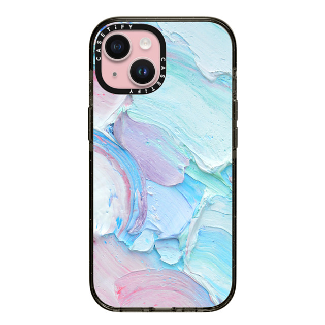 Ann Marie Coolick x CASETiFY iPhone 15 ケース ブラック インパクトケース Pastel Dreams