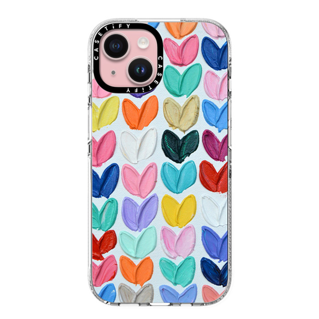 Ann Marie Coolick x CASETiFY iPhone 15 Case Love,Fine Art クリア クリア ケース MagSafe対応 Polka Daub Rainbow Hearts Mother's Day Ann Marie Coolick x CASETiFY iPhone 15 Case Love,Fine Art クリア クリア ケース MagSafe対応 Polka Daub Rainbow Hearts Mother's Day