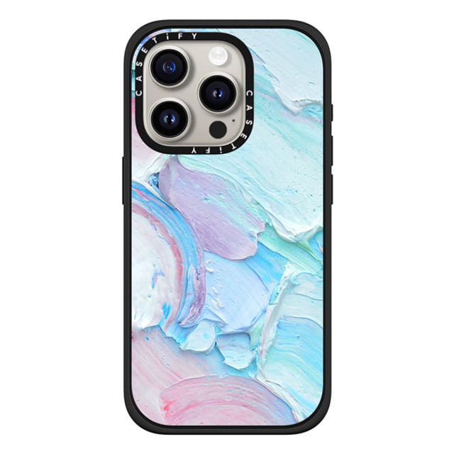 Ann Marie Coolick x CASETiFY iPhone 15 Pro ケース マットブラック インパクトケース MagSafe対応 Pastel Dreams