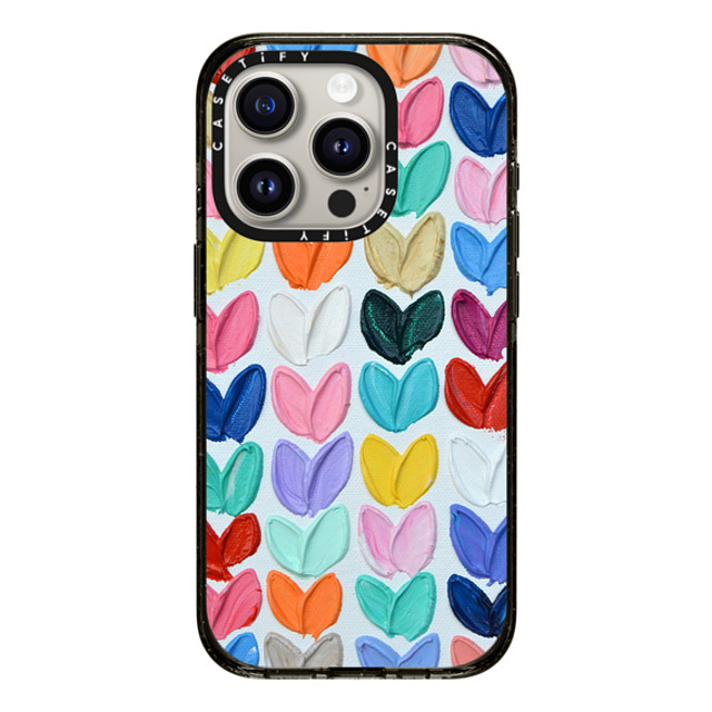 Ann Marie Coolick x CASETiFY iPhone 15 Pro Case Love,Fine Art Black Impact Case MagSafe Compatible Polka Daub Rainbow Hearts Mother's Day Ann Marie Coolick x CASETiFY iPhone 15 Pro Case Love,Fine Art Black Impact Case MagSafe Compatible Polka Daub Rainbow Hearts Mother's Day
