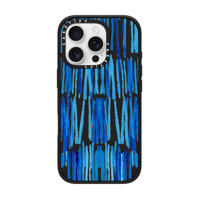 Ann Marie Coolick x CASETiFY iPhone 16 Pro ケース マットブラック インパクトケース Rainfall