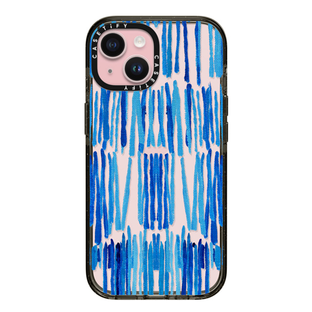Ann Marie Coolick x CASETiFY iPhone 15 ケース ブラック インパクトケース Rainfall