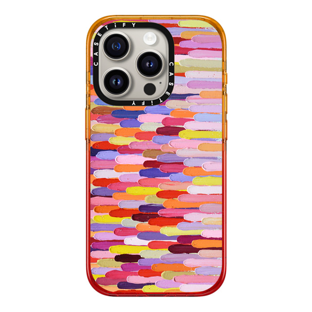Ann Marie Coolick x CASETiFY iPhone 15 Pro Case Peach Haze Impact Case Warm Frosted Plume Ann Marie Coolick x CASETiFY iPhone 15 Pro Case Peach Haze Impact Case Warm Frosted Plume