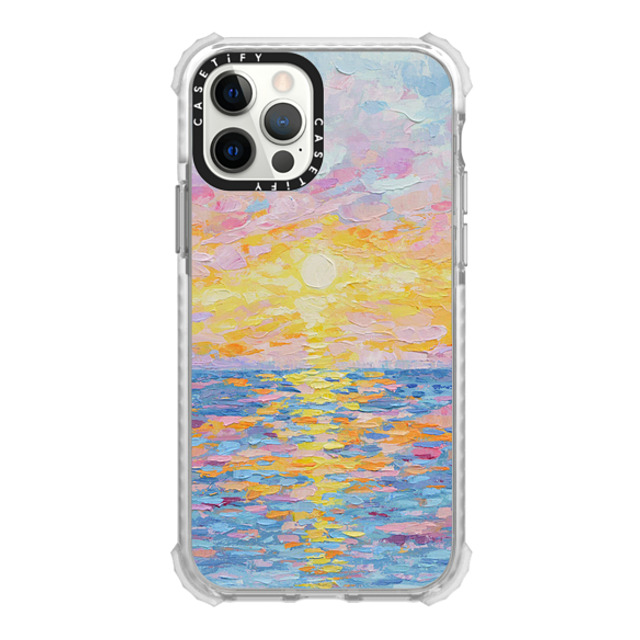 Ann Marie Coolick x CASETiFY iPhone 12 Pro ケース Glossy Frost ウルトラインパクトケース Frosted Sunset