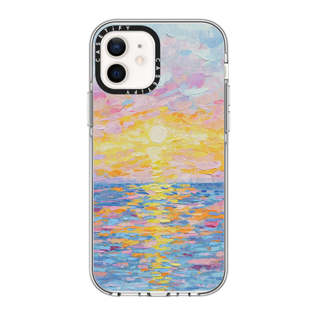Ann Marie Coolick x CASETiFY iPhone 12 Case クリア クリア ケース MagSafe対応 Frosted Sunset Ann Marie Coolick x CASETiFY iPhone 12 Case クリア クリア ケース MagSafe対応 Frosted Sunset