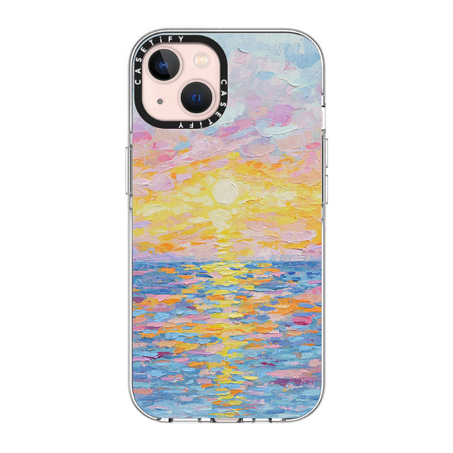 Ann Marie Coolick x CASETiFY iPhone 13 Case クリア Clear Case MagSafe Compatible Frosted Sunset