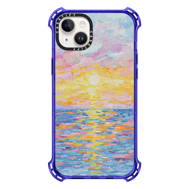 Ann Marie Coolick x CASETiFY iPhone 14 Plus Case Peri Purple バウンスケース Frosted Sunset Ann Marie Coolick x CASETiFY iPhone 14 Plus Case Peri Purple バウンスケース Frosted Sunset