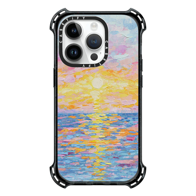 Ann Marie Coolick x CASETiFY iPhone 14 Pro ケース Nature,Fine Art ブラック バウンスケース Frosted Sunset Back to School Ann Marie Coolick x CASETiFY iPhone 14 Pro ケース Nature,Fine Art ブラック バウンスケース Frosted Sunset Back to School
