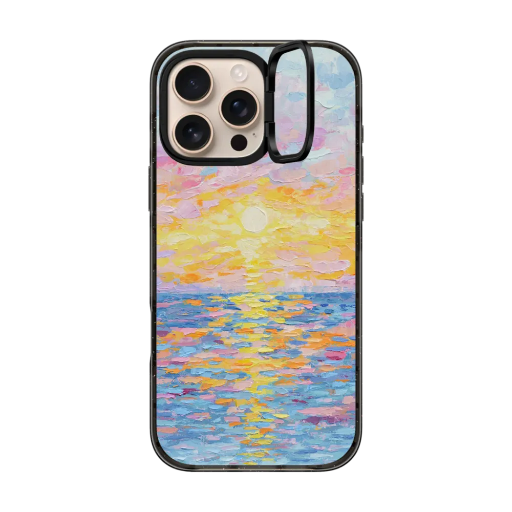 Impact Ring Stand iPhone 16 Pro Max Case MagSafe Compatible - Frosted Sunset
