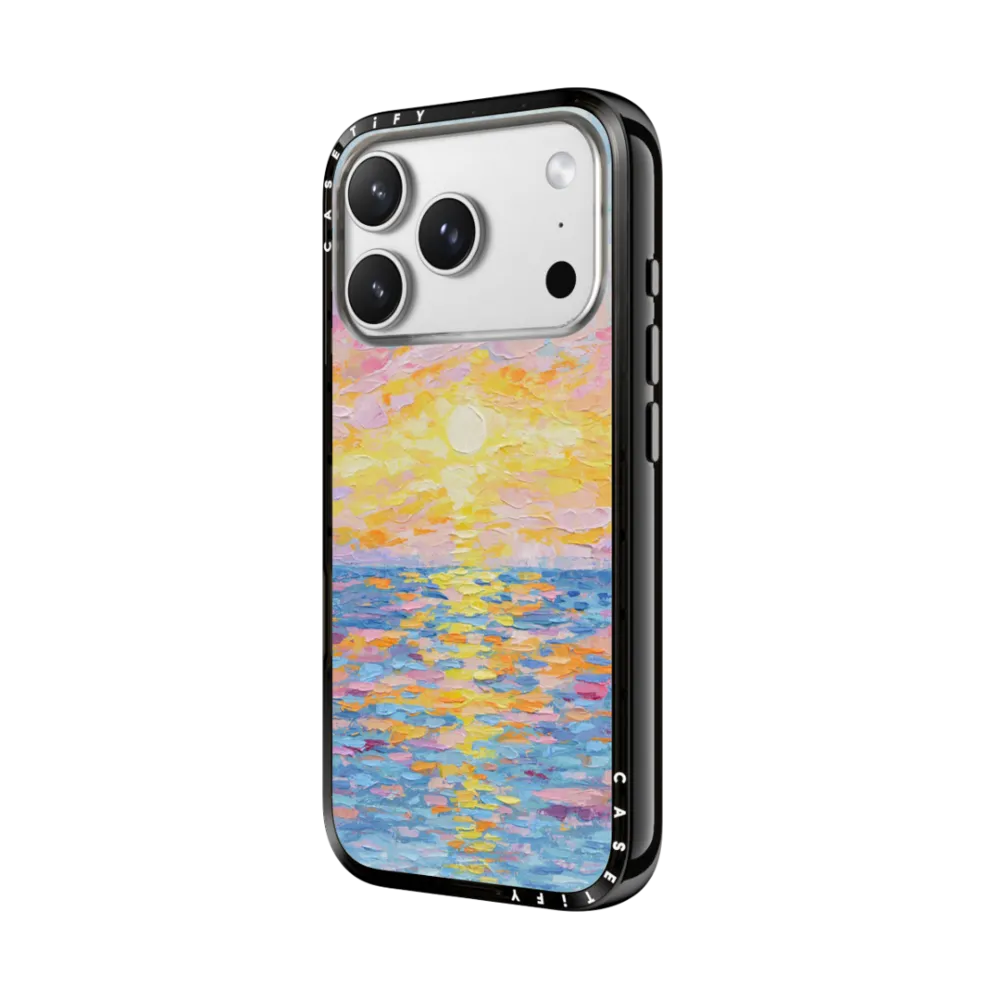 Compact iPhone 17 Pro Max Case MagSafe Compatible - Frosted Sunset