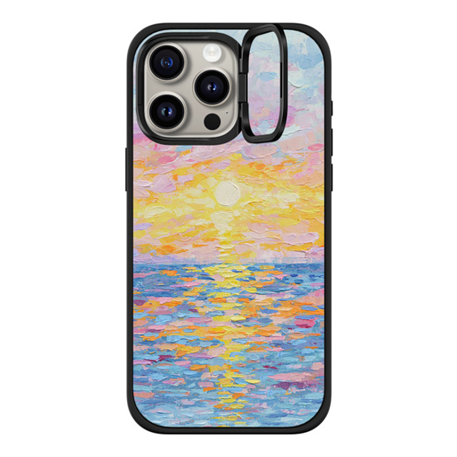 Ann Marie Coolick x CASETiFY iPhone 15 Pro Max Case Matte Black インパクトリングスタンドケース MagSafe対応 Frosted Sunset Ann Marie Coolick x CASETiFY iPhone 15 Pro Max Case Matte Black インパクトリングスタンドケース MagSafe対応 Frosted Sunset