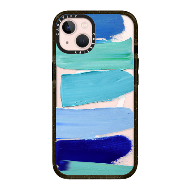 Ann Marie Coolick x CASETiFY iPhone 13 ケース ブラック インパクトケース MagSafe対応 Ocean Blues