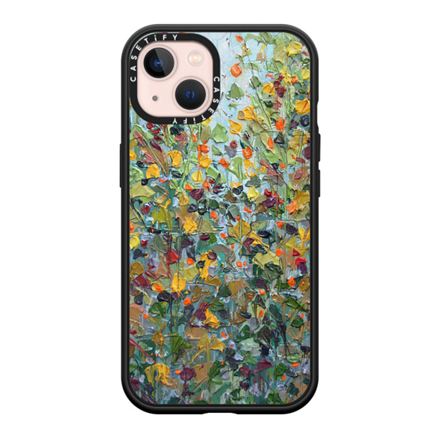 Ann Marie Coolick x CASETiFY iPhone 13 ケース マットブラック インパクトケース MagSafe対応 Backyard Maple