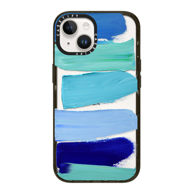 Ann Marie Coolick x CASETiFY iPhone 14 ケース ブラック インパクトケース Ocean Blues