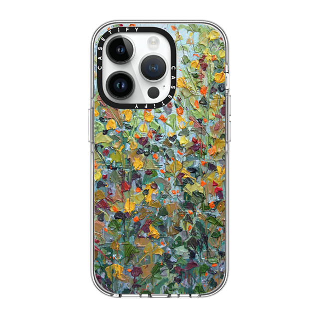 Ann Marie Coolick x CASETiFY iPhone 14 Pro ケース クリア クリア ケース MagSafe対応 Backyard Maple