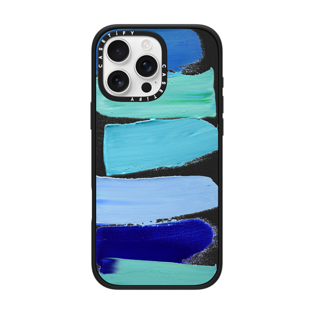 Ann Marie Coolick x CASETiFY iPhone 16 Pro Max ケース マットブラック インパクトケース MagSafe対応 Ocean Blues