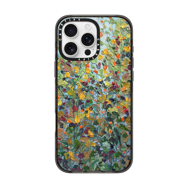 Ann Marie Coolick x CASETiFY iPhone 16 Pro Max ケース ブラック インパクトケース MagSafe対応 Backyard Maple