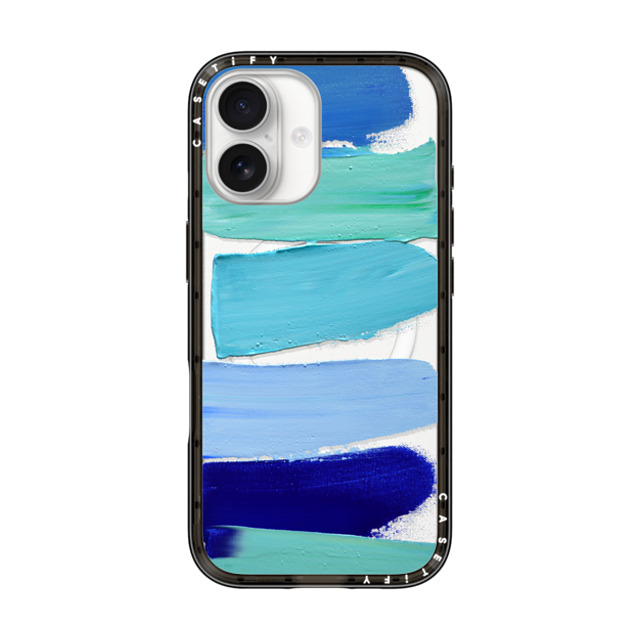 Ann Marie Coolick x CASETiFY iPhone 17 Case Fine Art Black RpNgP[X MagSafeΉ Ocean Blues