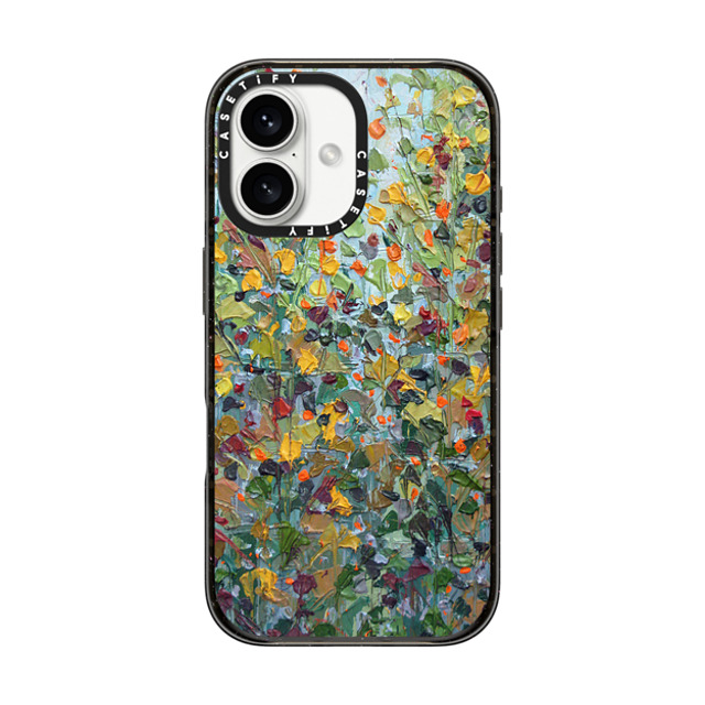 Ann Marie Coolick x CASETiFY iPhone 16 ケース ブラック インパクトケース MagSafe対応 Backyard Maple