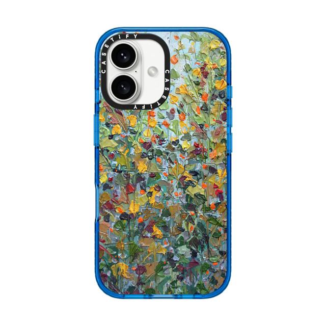 Ann Marie Coolick x CASETiFY iPhone 16 ケース スカイブルー インパクトケース MagSafe対応 Backyard Maple