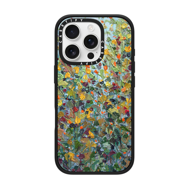 Ann Marie Coolick x CASETiFY iPhone 16 Pro ケース マットブラック インパクトケース MagSafe対応 Backyard Maple