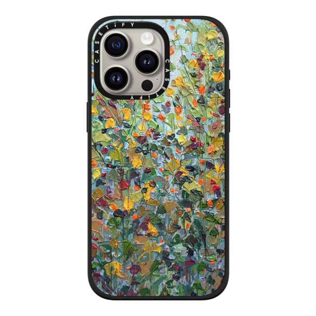 Ann Marie Coolick x CASETiFY iPhone 15 Pro Max ケース マットブラック インパクトケース MagSafe対応 Backyard Maple