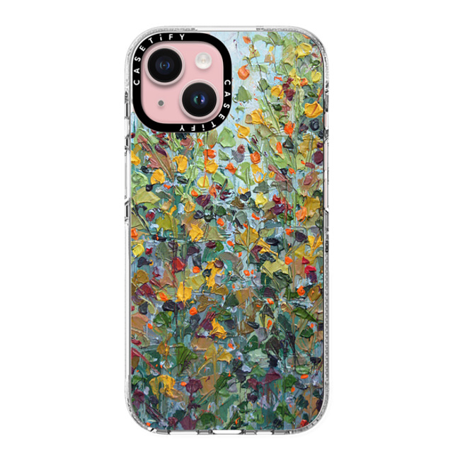 Ann Marie Coolick x CASETiFY iPhone 15 ケース クリア クリア ケース MagSafe対応 Backyard Maple