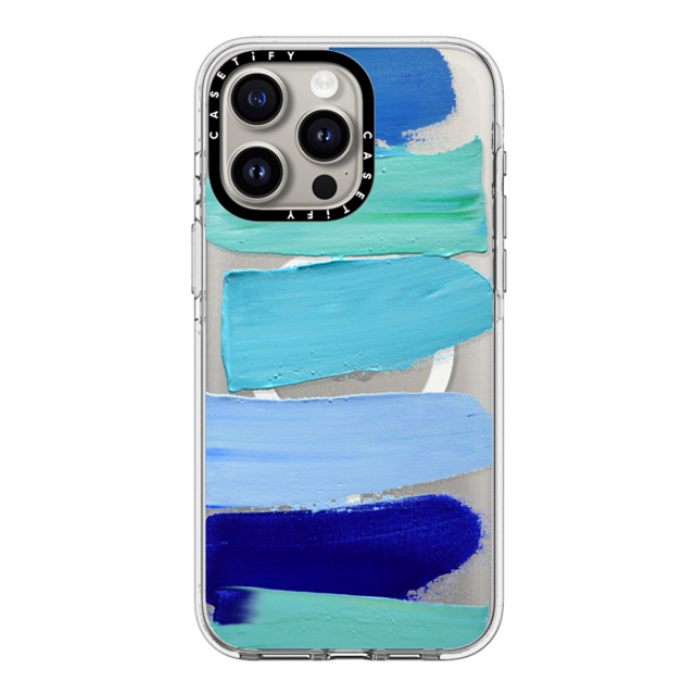 Ann Marie Coolick x CASETiFY iPhone 15 Pro Max ケース クリア クリア ケース MagSafe対応 Ocean Blues