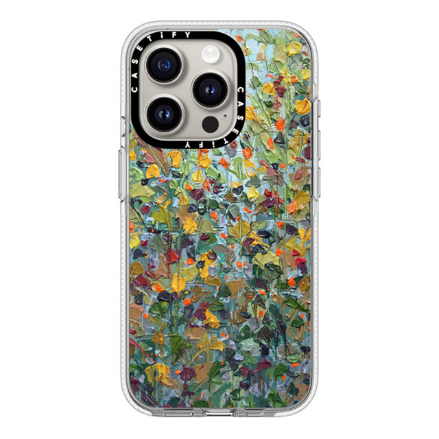 Ann Marie Coolick x CASETiFY iPhone 15 Pro ケース クリア クリア ケース MagSafe対応 Backyard Maple