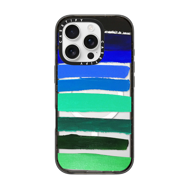 Ann Marie Coolick x CASETiFY iPhone 16 Pro Case Pattern,Line Art Black Impact Case MagSafe Compatible Retro Blue Stripes Mother's Day Ann Marie Coolick x CASETiFY iPhone 16 Pro Case Pattern,Line Art Black Impact Case MagSafe Compatible Retro Blue Stripes Mother's Day