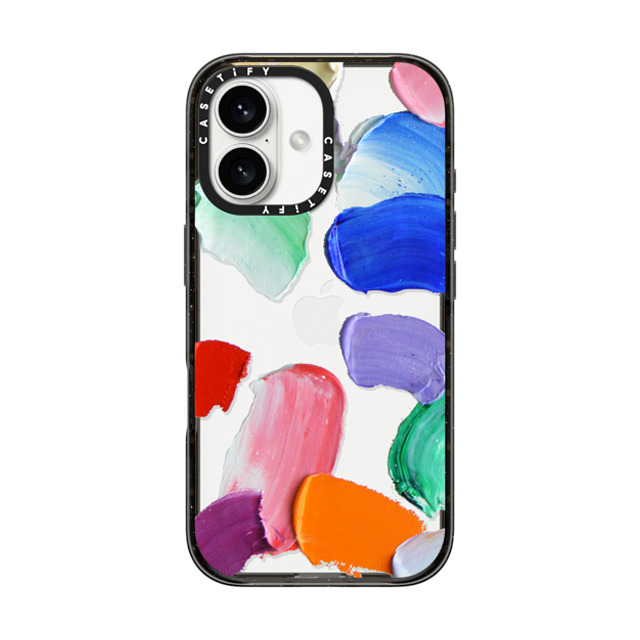 Ann Marie Coolick x CASETiFY iPhone 16 Case Geometric,Fine Art Black Impact Case Polka Daub Smear Mother's Day Ann Marie Coolick x CASETiFY iPhone 16 Case Geometric,Fine Art Black Impact Case Polka Daub Smear Mother's Day