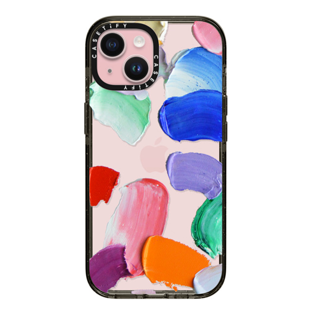 Ann Marie Coolick x CASETiFY iPhone 15 Case Geometric,Fine Art Black Impact Case Polka Daub Smear Mother's Day Ann Marie Coolick x CASETiFY iPhone 15 Case Geometric,Fine Art Black Impact Case Polka Daub Smear Mother's Day