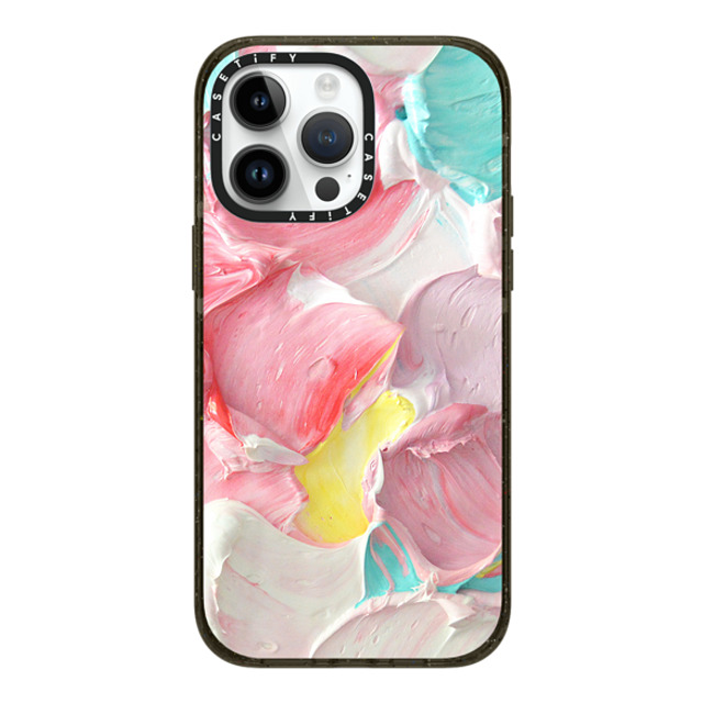 Ann Marie Coolick x CASETiFY iPhone 14 Pro Max ケース ブラック インパクトケース MagSafe対応 Pastel Waves