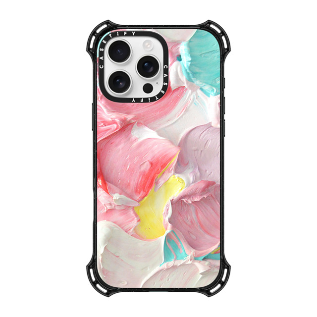 Ann Marie Coolick x CASETiFY iPhone 16 Pro Max ケース ブラック バウンスケース Pastel Waves