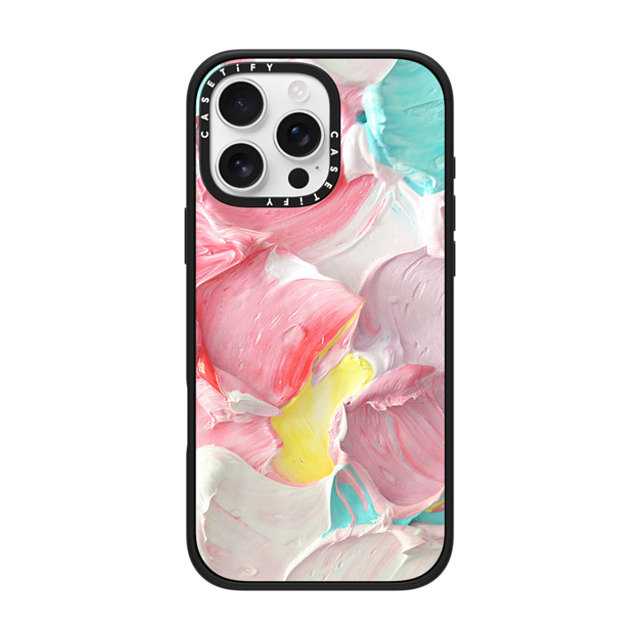 Ann Marie Coolick x CASETiFY iPhone 16 Pro Max ケース マットブラック インパクトケース MagSafe対応 Pastel Waves