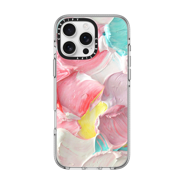 Ann Marie Coolick x CASETiFY iPhone 16 Pro Max ケース クリア クリア ケース MagSafe対応 Pastel Waves