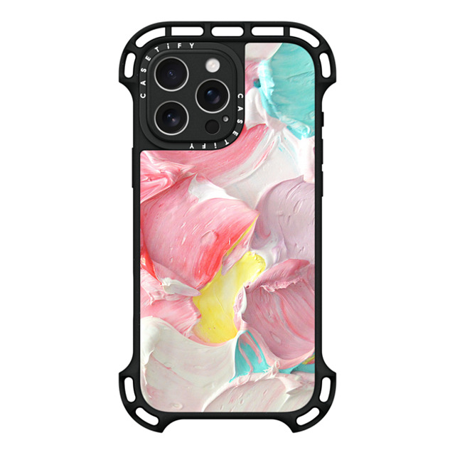 Ann Marie Coolick x CASETiFY iPhone 16 Pro Max ケース ブラック ウルトラ バウンスケース MagSafe対応 Pastel Waves