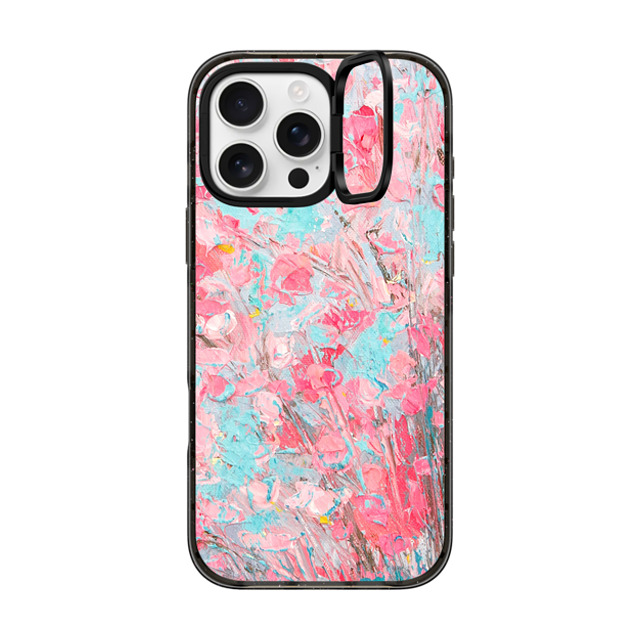 Ann Marie Coolick x CASETiFY iPhone 16 Pro Max Case Floral,Pastel Black インパクトリングスタンドケース MagSafe対応 Cherry Blooms Father's Day Ann Marie Coolick x CASETiFY iPhone 16 Pro Max Case Floral,Pastel Black インパクトリングスタンドケース MagSafe対応 Cherry Blooms Father's Day