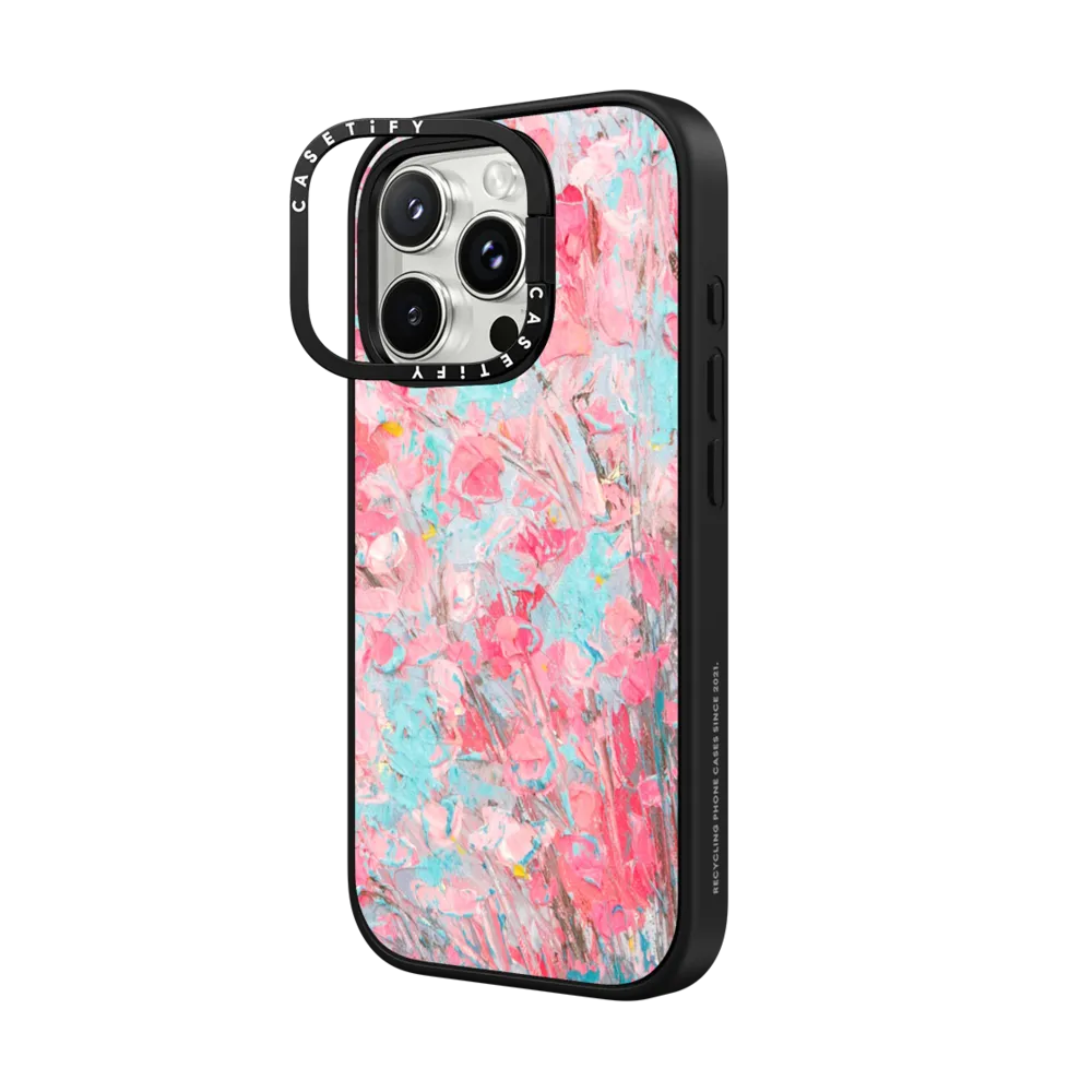 Impact Ring Stand iPhone 16 Pro Max Case MagSafe Compatible - Cherry Blooms